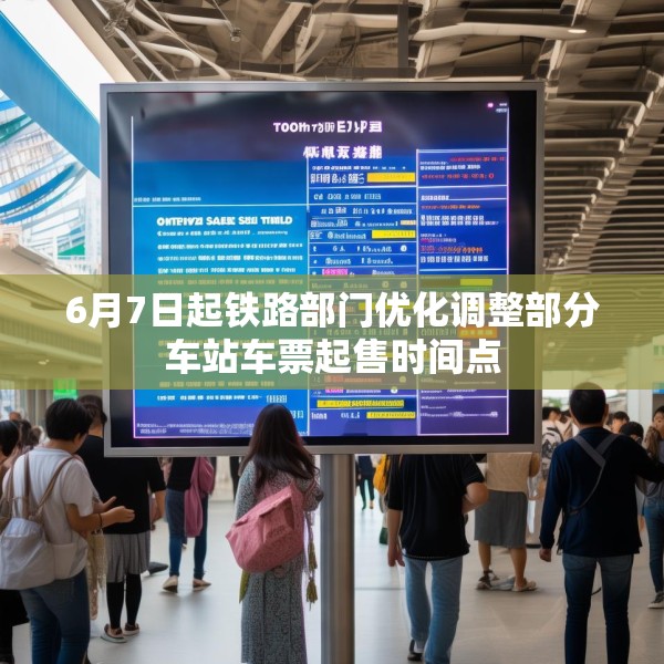 6月7日起铁路部门优化调整部分车站车票起售时间点