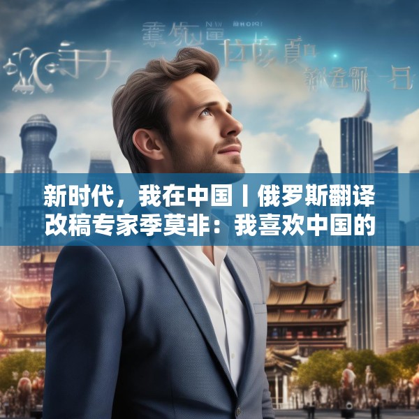 新时代，我在中国丨俄罗斯翻译改稿专家季莫非：我喜欢中国的发展活力