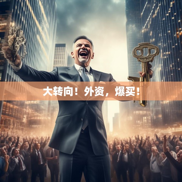 大转向！外资，爆买！