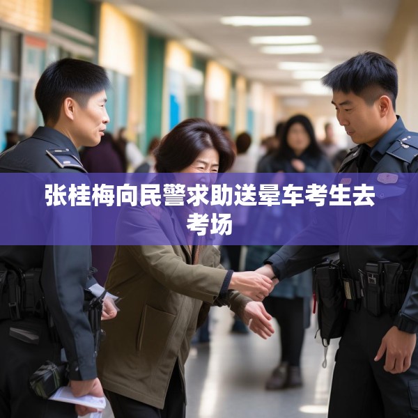 张桂梅向民警求助送晕车考生去考场