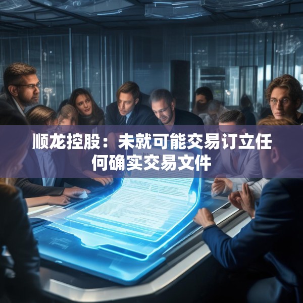 顺龙控股：未就可能交易订立任何确实交易文件
