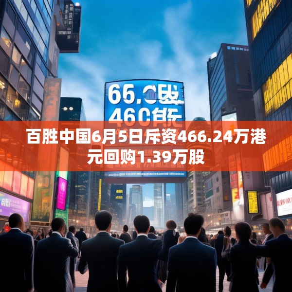 百胜中国6月5日斥资466.24万港元回购1.39万股