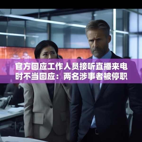 官方回应工作人员接听直播来电时不当回应：两名涉事者被停职