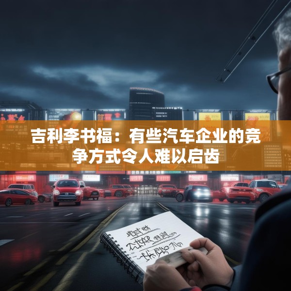吉利李书福：有些汽车企业的竞争方式令人难以启齿
