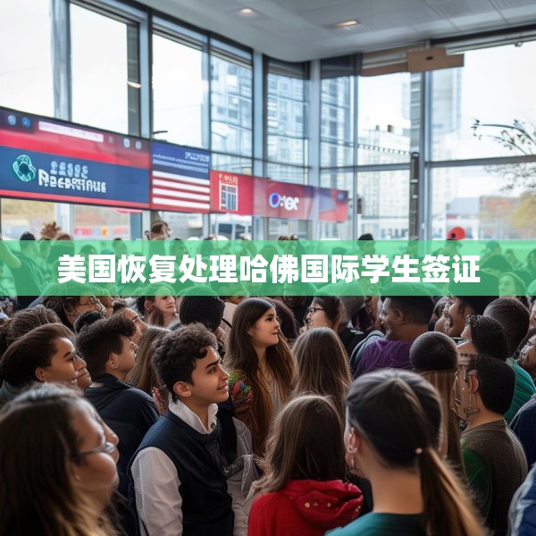 美国恢复处理哈佛国际学生签证