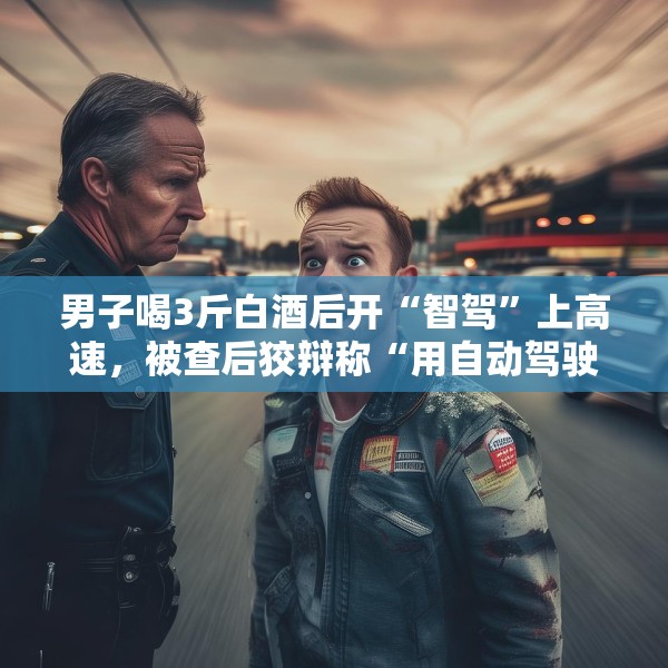 男子喝3斤白酒后开“智驾”上高速，被查后狡辩称“用自动驾驶不算开车”