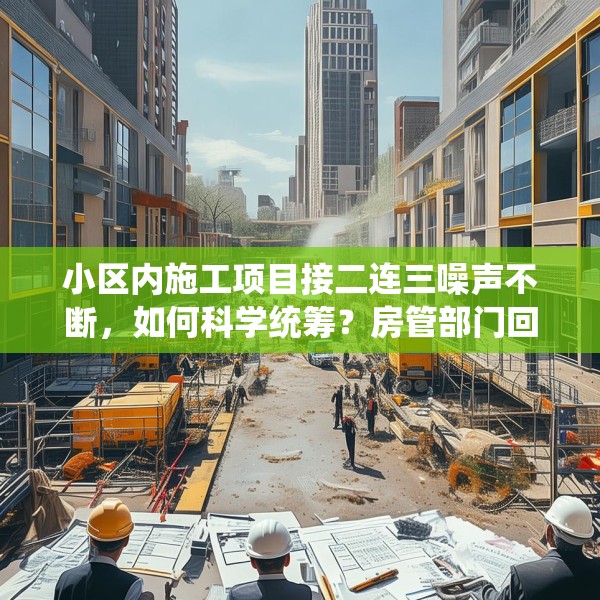小区内施工项目接二连三噪声不断，如何科学统筹？房管部门回应