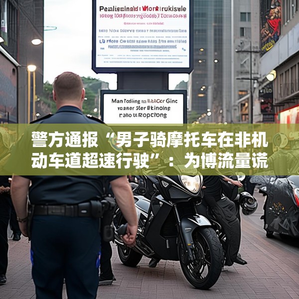 警方通报“男子骑摩托车在非机动车道超速行驶”：为博流量谎称赶考，将处罚