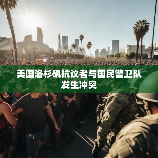 美国洛杉矶抗议者与国民警卫队发生冲突