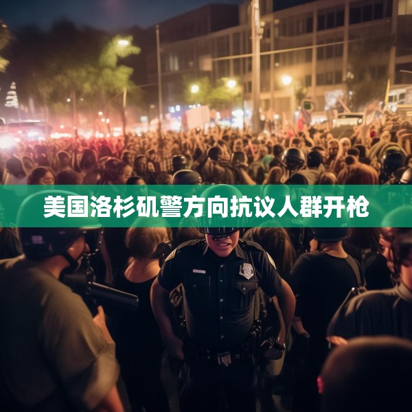 美国洛杉矶警方向抗议人群开枪