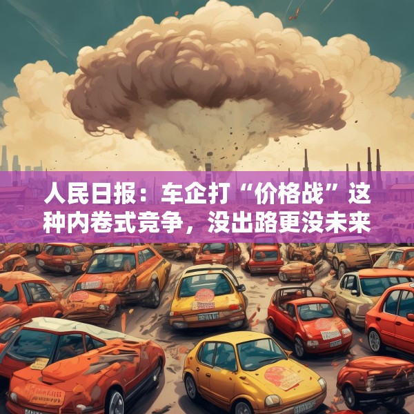 人民日报：车企打“价格战”这种内卷式竞争，没出路更没未来