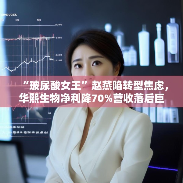 “玻尿酸女王”赵燕陷转型焦虑，华熙生物净利降70%营收落后巨子生物