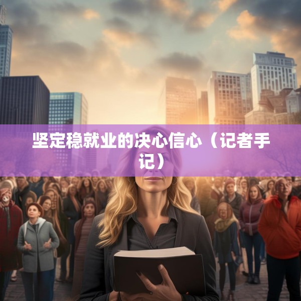 坚定稳就业的决心信心（记者手记）
