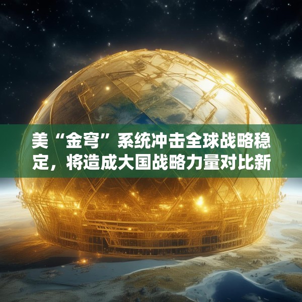 美“金穹”系统冲击全球战略稳定，将造成大国战略力量对比新失衡