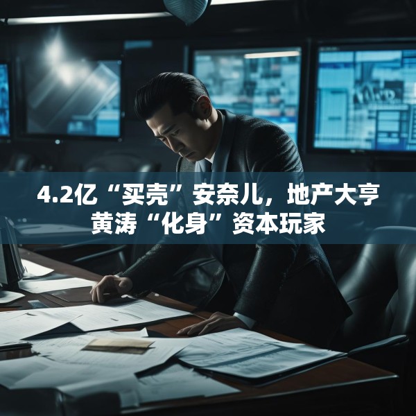 4.2亿“买壳”安奈儿，地产大亨黄涛“化身”资本玩家