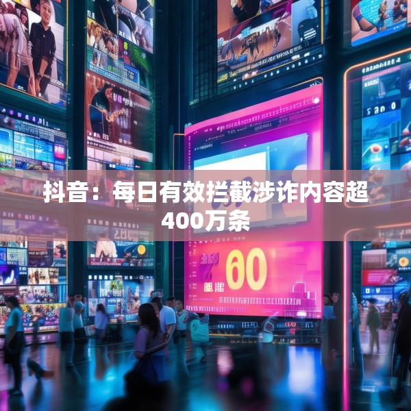 抖音：每日有效拦截涉诈内容超400万条