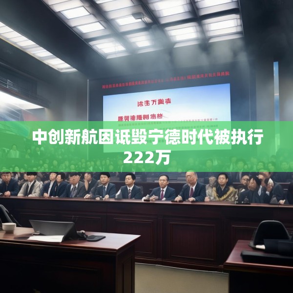 中创新航因诋毁宁德时代被执行222万