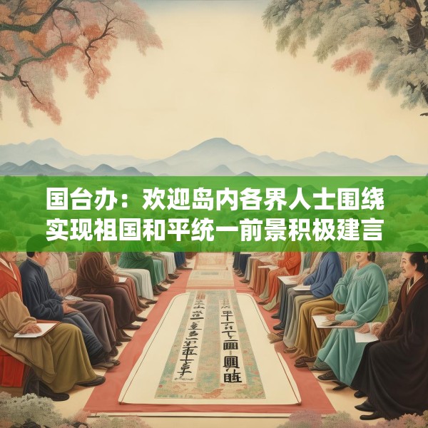 国台办：欢迎岛内各界人士围绕实现祖国和平统一前景积极建言献策