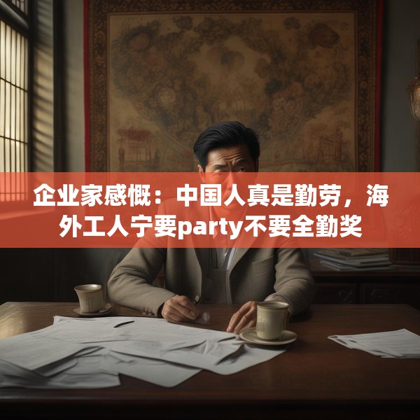 企业家感慨：中国人真是勤劳，海外工人宁要party不要全勤奖