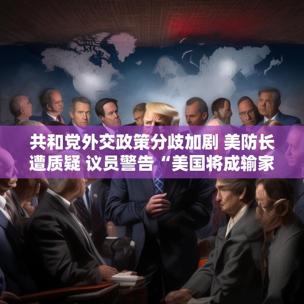 共和党外交政策分歧加剧 美防长遭质疑 议员警告“美国将成输家”