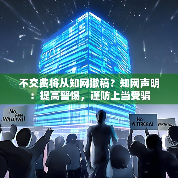 不交费将从知网撤稿？知网声明：提高警惕，谨防上当受骗