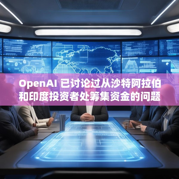 OpenAI 已讨论过从沙特阿拉伯和印度投资者处筹集资金的问题