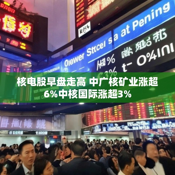 核电股早盘走高 中广核矿业涨超6%中核国际涨超3%