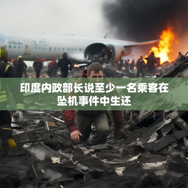 印度内政部长说至少一名乘客在坠机事件中生还