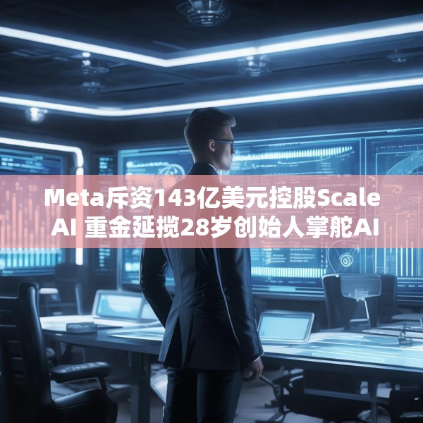 Meta斥资143亿美元控股Scale AI 重金延揽28岁创始人掌舵AI超级计划