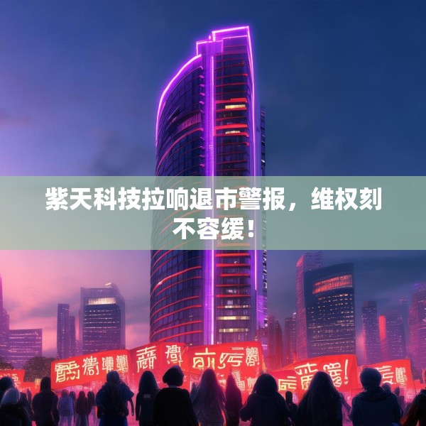 紫天科技拉响退市警报，维权刻不容缓！