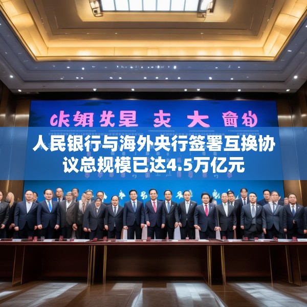 人民银行与海外央行签署互换协议总规模已达4.5万亿元