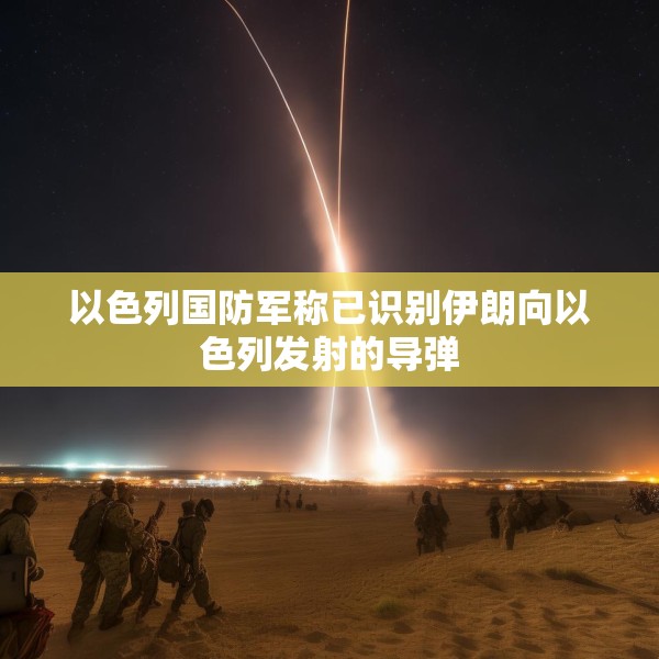 以色列国防军称已识别伊朗向以色列发射的导弹