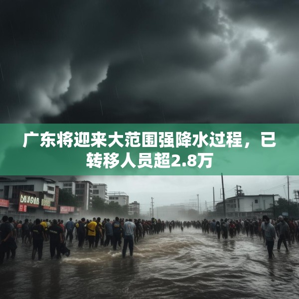 广东将迎来大范围强降水过程，已转移人员超2.8万