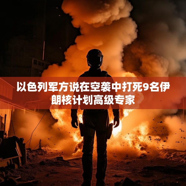 以色列军方说在空袭中打死9名伊朗核计划高级专家