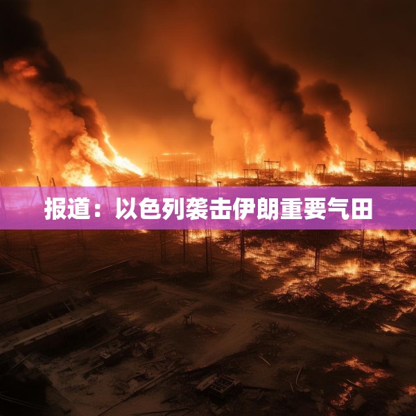 报道：以色列袭击伊朗重要气田