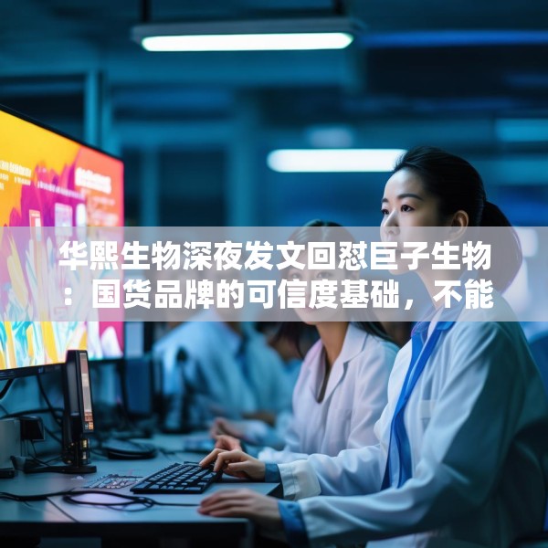 华熙生物深夜发文回怼巨子生物：国货品牌的可信度基础，不能建立在学术名称与概念滥用之上