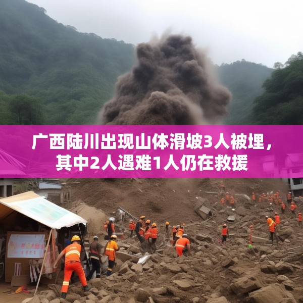 广西陆川出现山体滑坡3人被埋，其中2人遇难1人仍在救援