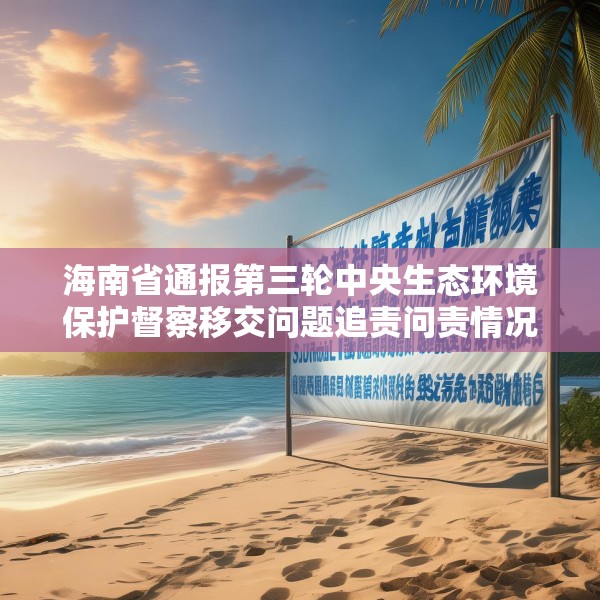 海南省通报第三轮中央生态环境保护督察移交问题追责问责情况