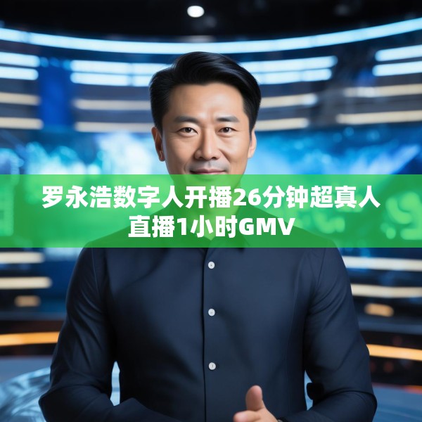 罗永浩数字人开播26分钟超真人直播1小时GMV