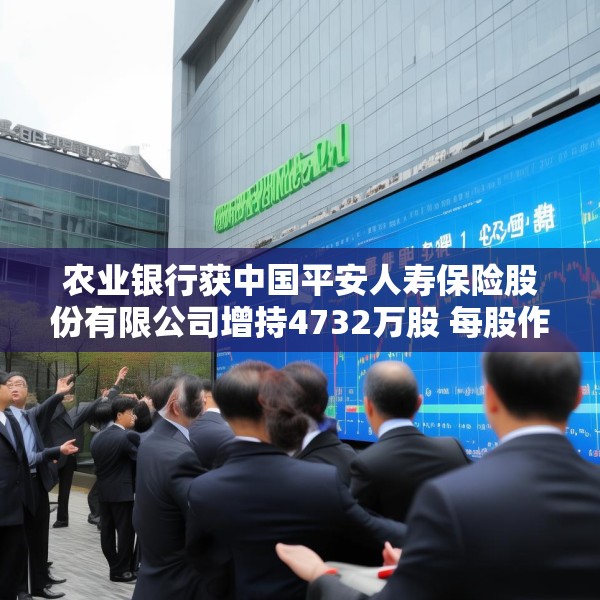 农业银行获中国平安人寿保险股份有限公司增持4732万股 每股作价约5.45港元