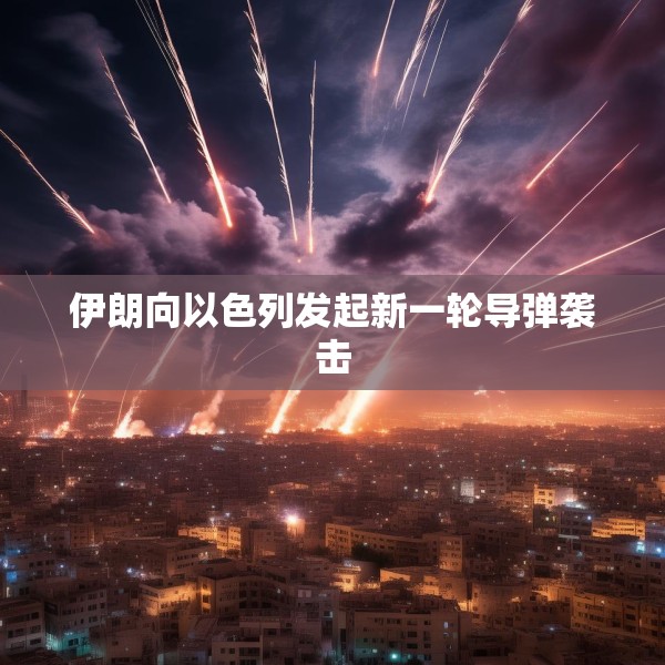 伊朗向以色列发起新一轮导弹袭击